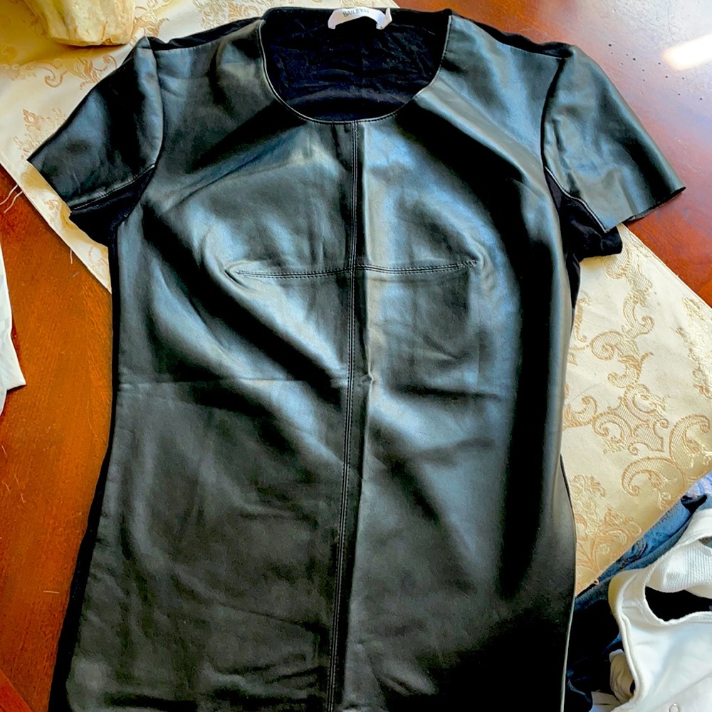 Leather top
